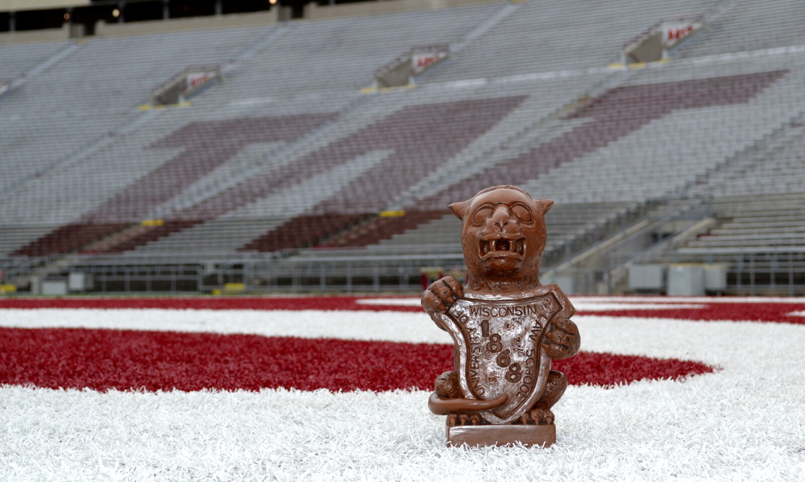 Gargoyle statute on the Camp Randall Football stadium